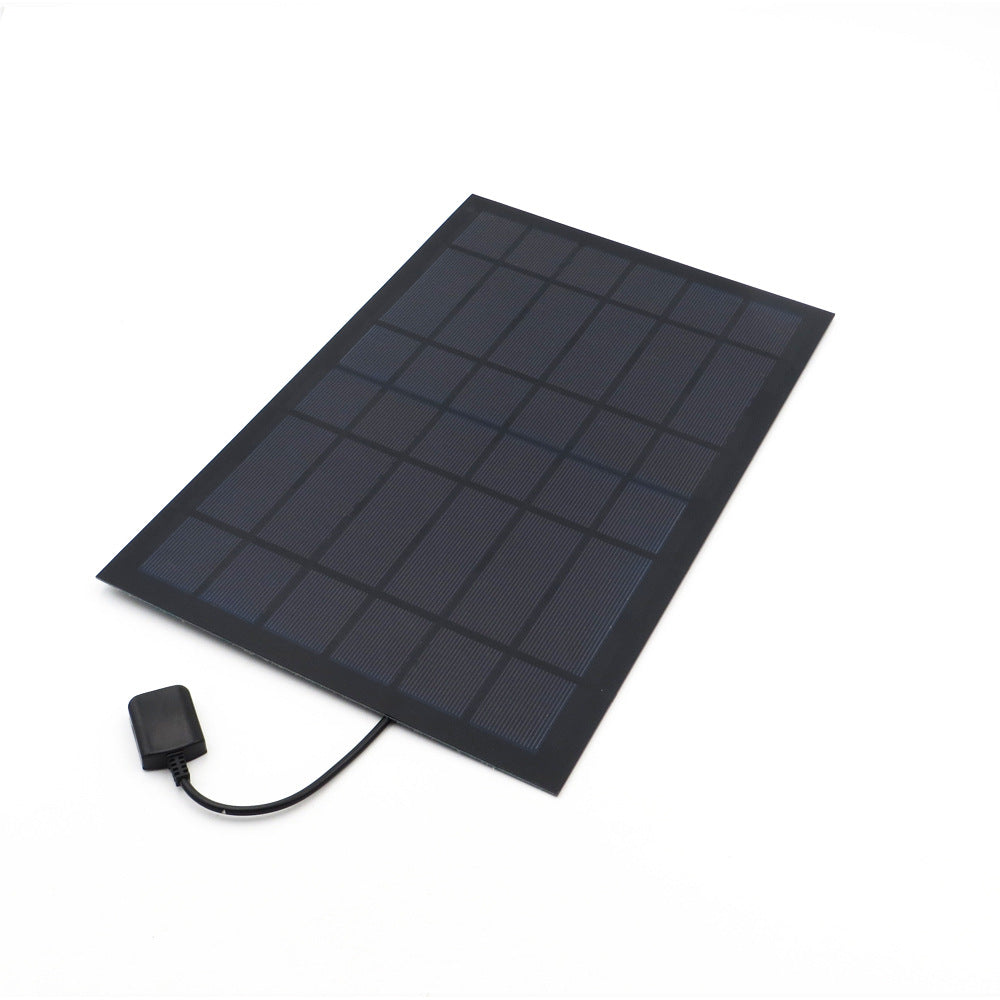 Solar Panel Fan Can Charge Mobile Phone