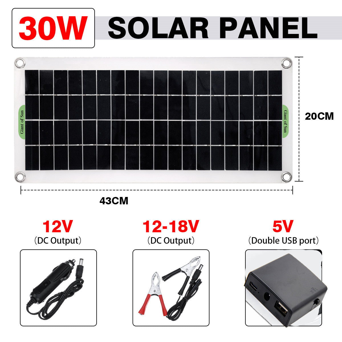 Solar Panel Set 12V1000W