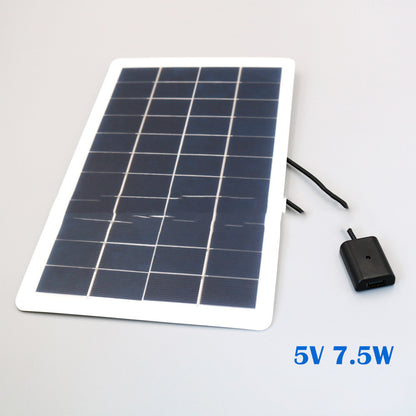 Carga de teléfono celular con panel solar portátil