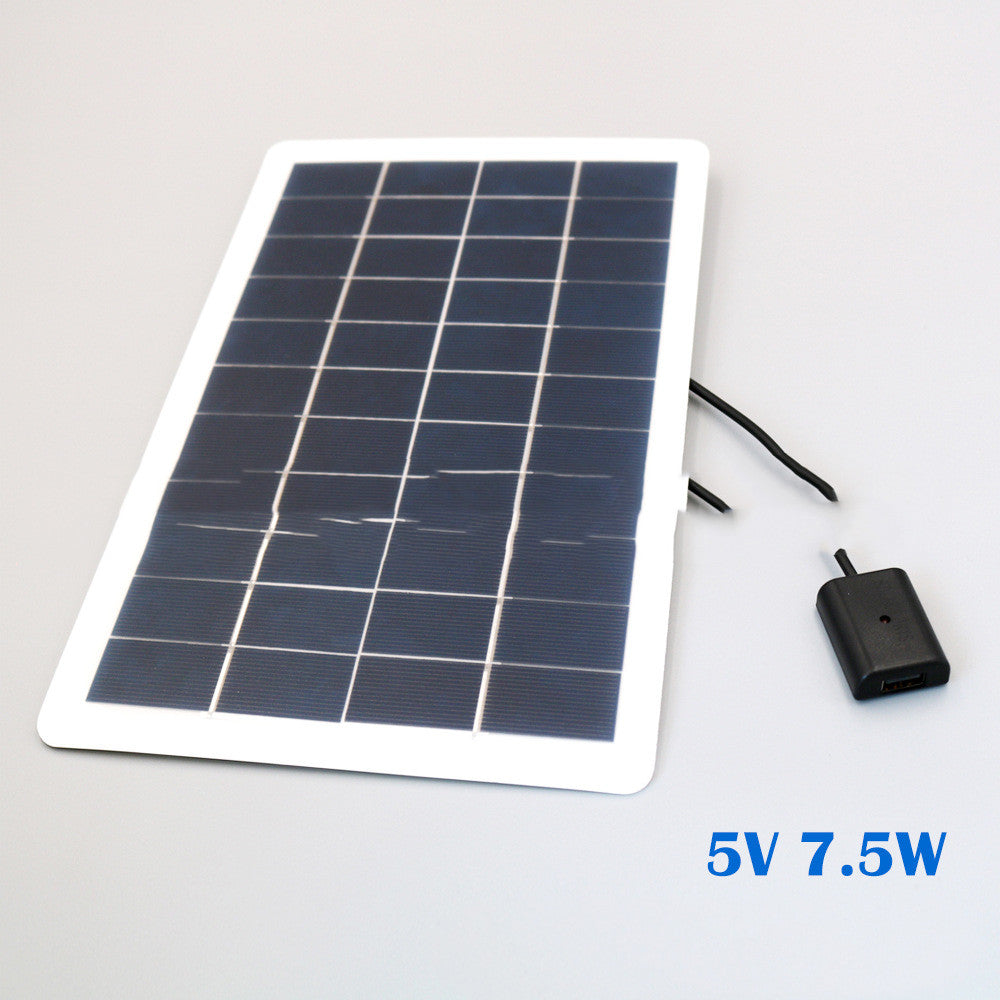 Carga de teléfono celular con panel solar portátil