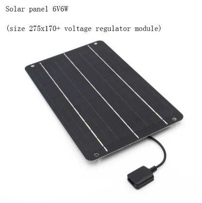 Solar Panel Fan Can Charge Mobile Phone