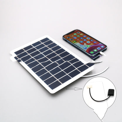 Carga de teléfono celular con panel solar portátil