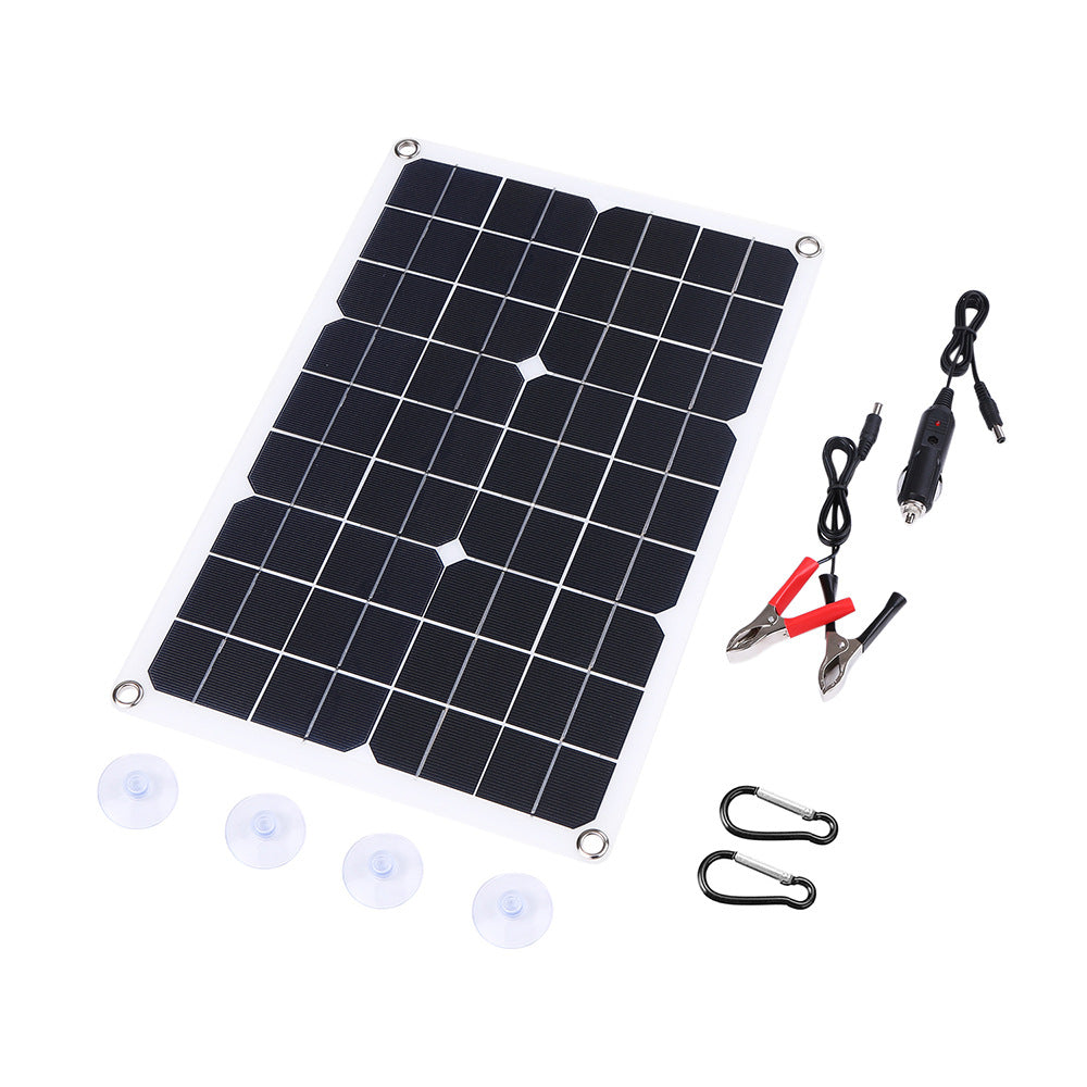 Panel solar de doble salida para carga de batería de automóvil