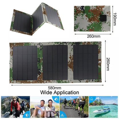 Panel solar de carga plegable para exteriores