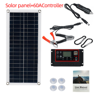 Solar Panel Kit Controller Portable Car