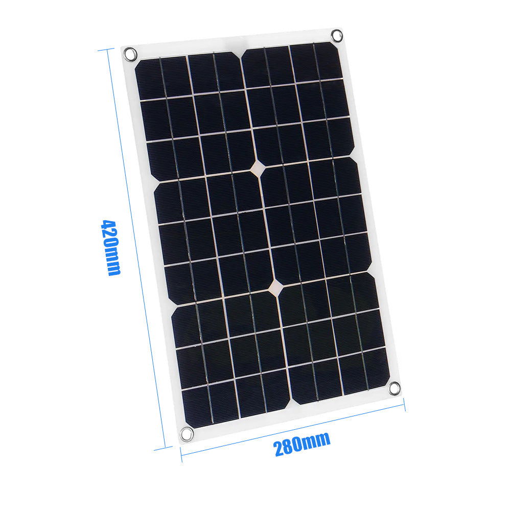 Panel solar de doble salida para carga de batería de automóvil