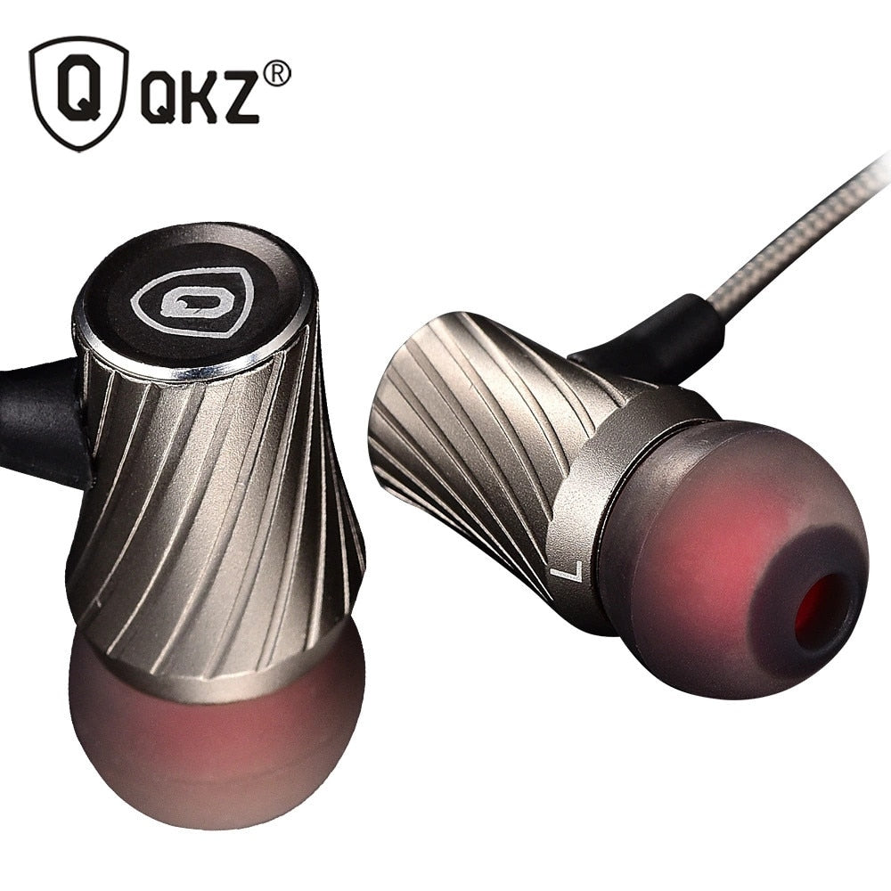 Auriculars esportius QKZ DM3 Auriculars amb cable per a l'orella Auriculars de graves pesats HIFI DJ Auriculars de 3,5 mm per a telèfons mòbils, tauleta, reproductor de MP3, auriculars