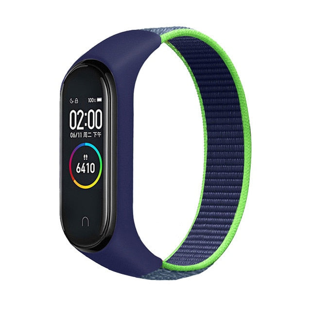 Pulsera para mi band 5 6 Correa Nylon Sport loop reloj Cinturón pulsera correa Miband correa Pulsera para xiaomi Mi band 4 3 Pulsera