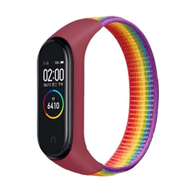 Pulsera para mi band 5 6 Correa Nylon Sport loop reloj Cinturón pulsera correa Miband correa Pulsera para xiaomi Mi band 4 3 Pulsera