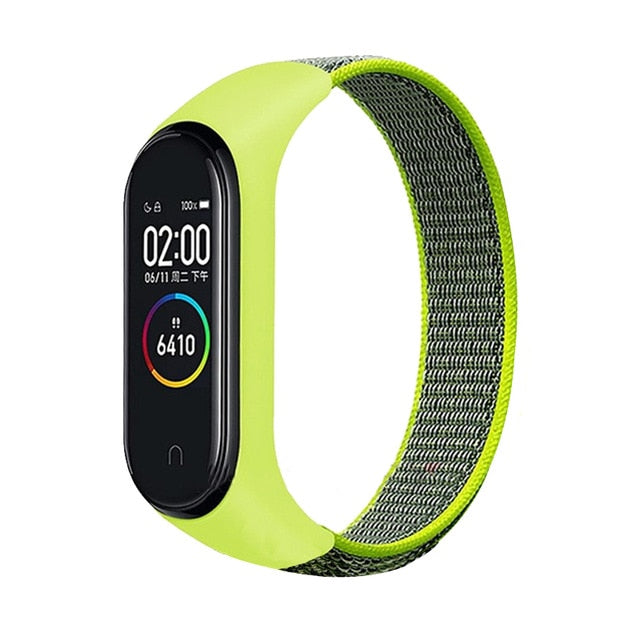 Bracelet for mi band 5 6 Strap Nylon Sport loop watch Belt pulsera correa Miband strap Wristband for xiaomi Mi band 4 3 Bracelet