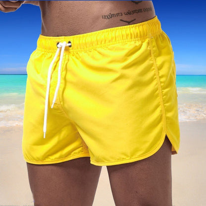 Bañador de verano 2021 para hombre, pantalones cortos, ropa de playa de marca, traje de baño para hombre, ropa de playa transpirable de cintura baja, ropa de Surf