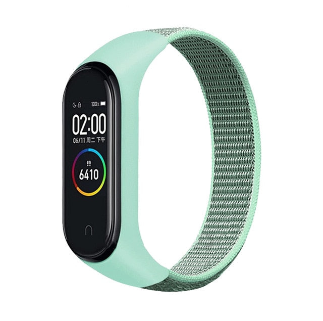 Pulsera para mi band 5 6 Correa Nylon Sport loop reloj Cinturón pulsera correa Miband correa Pulsera para xiaomi Mi band 4 3 Pulsera