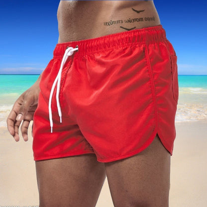 Bañador de verano 2021 para hombre, pantalones cortos, ropa de playa de marca, traje de baño para hombre, ropa de playa transpirable de cintura baja, ropa de Surf