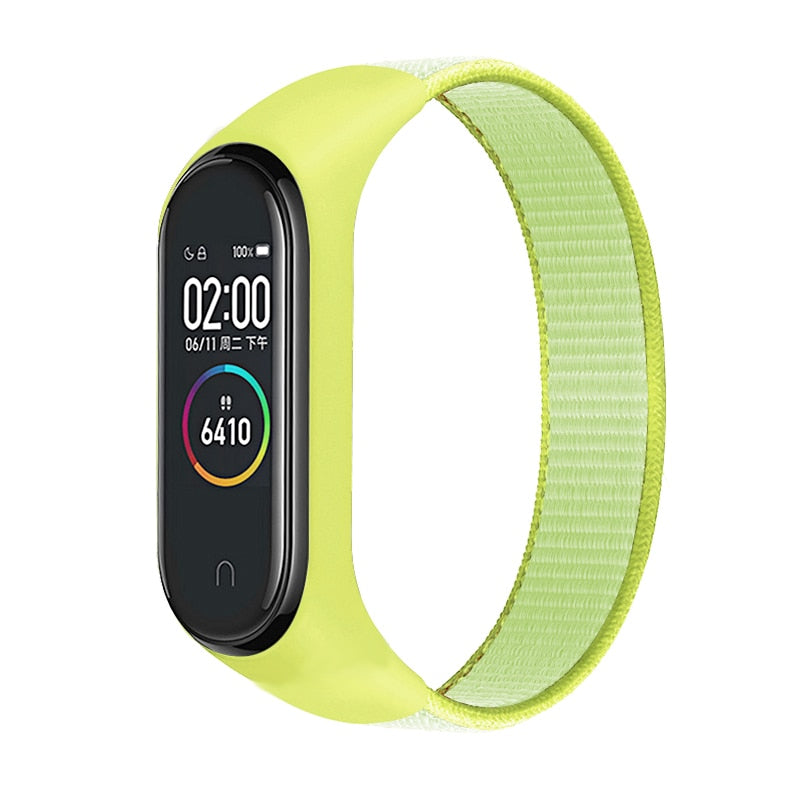 Polsera per a mi band 5 6 corretja rellotge de bucle esportiu de niló Cinturó corretja corretja Miband polsera per a xiaomi Mi band 4 3 polsera