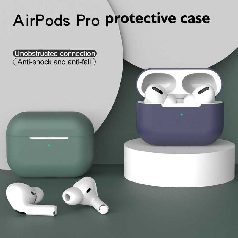 Funda de silicona para apple Airpods Pro, funda adhesiva con Bluetooth para airpod 3, para Air Pods Pro, accesorios para auriculares, piel