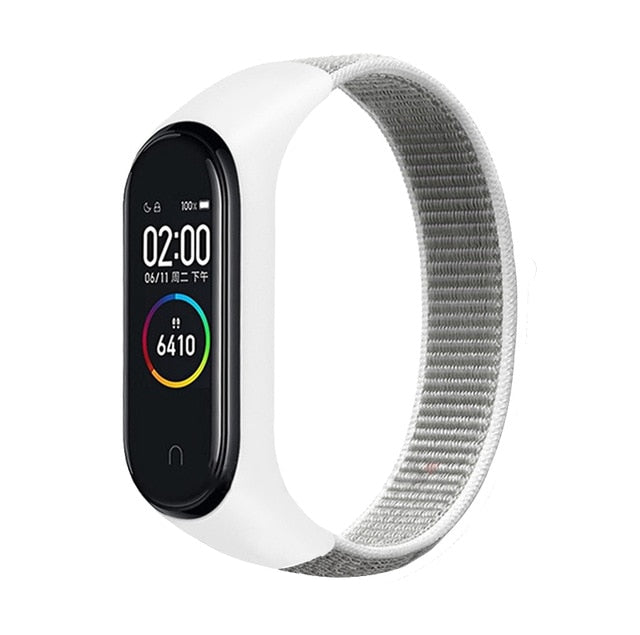 Pulsera para mi band 5 6 Correa Nylon Sport loop reloj Cinturón pulsera correa Miband correa Pulsera para xiaomi Mi band 4 3 Pulsera