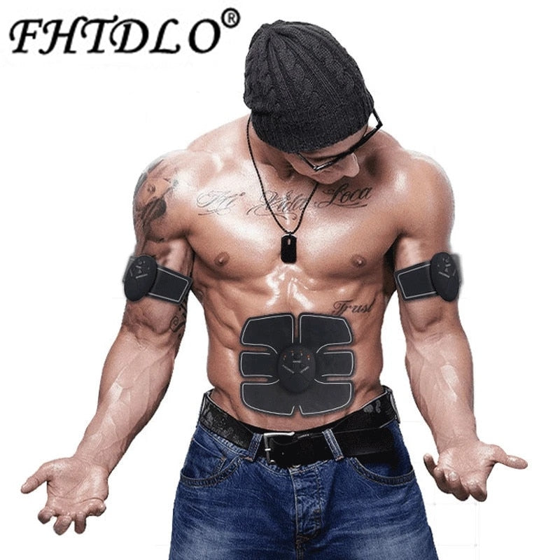 Estimulador muscular inalámbrico eléctrico, Ems, glúteos, caderas, entrenador, abdomen, ABS, estimulador, fitness, masajeador adelgazante corporal