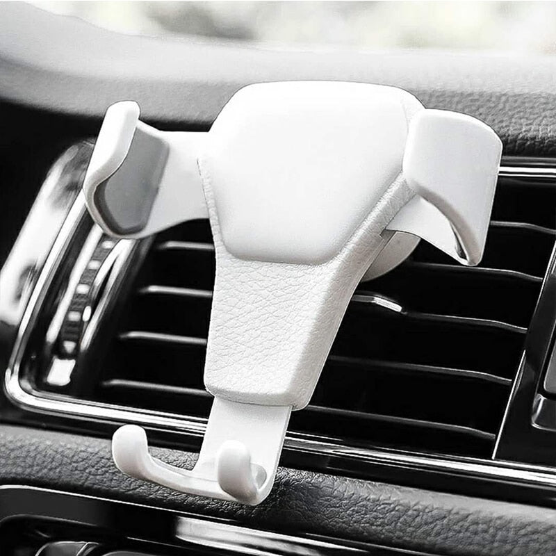 Universal Gravity Auto Phone Holder Car Air Vent Clip Mount Soporte para teléfono móvil Soporte para teléfono celular Soporte para iPhone para Samsung