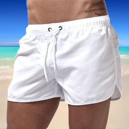 Bañador de verano 2021 para hombre, pantalones cortos, ropa de playa de marca, traje de baño para hombre, ropa de playa transpirable de cintura baja, ropa de Surf