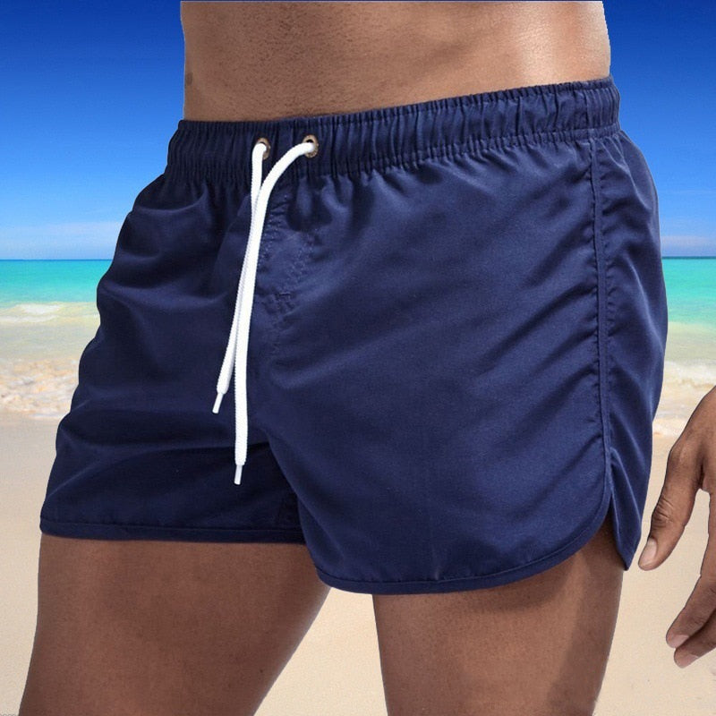 Bañador de verano 2021 para hombre, pantalones cortos, ropa de playa de marca, traje de baño para hombre, ropa de playa transpirable de cintura baja, ropa de Surf