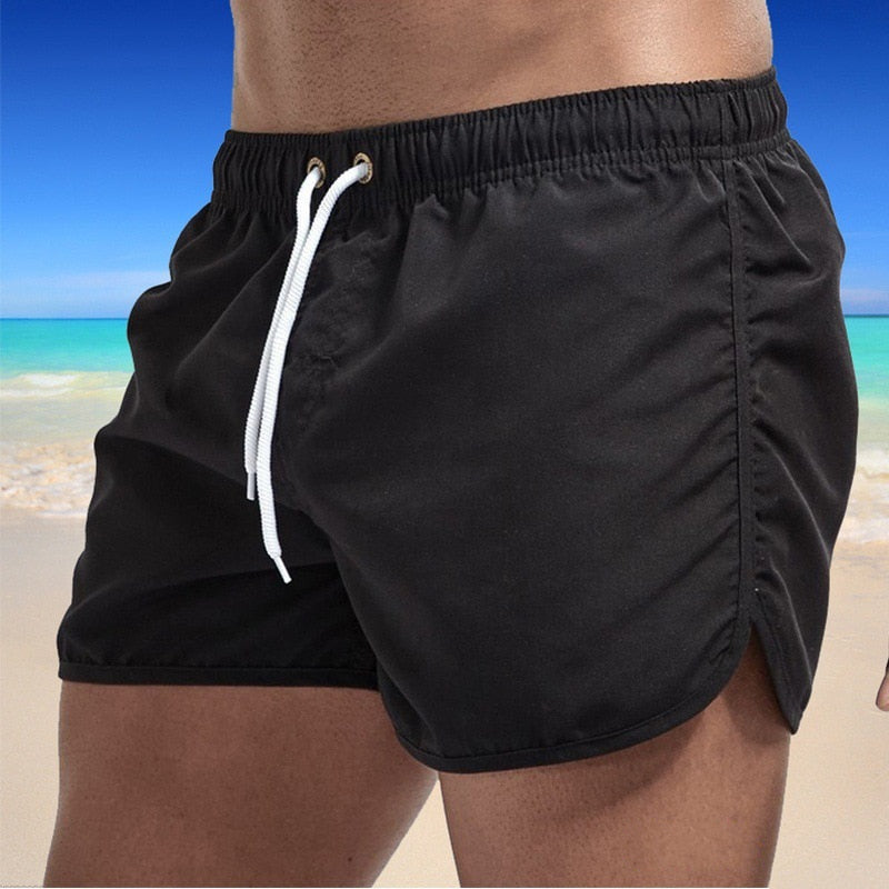 Bañador de verano 2021 para hombre, pantalones cortos, ropa de playa de marca, traje de baño para hombre, ropa de playa transpirable de cintura baja, ropa de Surf