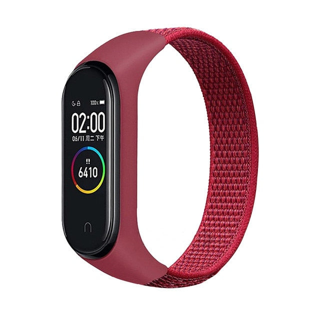 Pulsera para mi band 5 6 Correa Nylon Sport loop reloj Cinturón pulsera correa Miband correa Pulsera para xiaomi Mi band 4 3 Pulsera