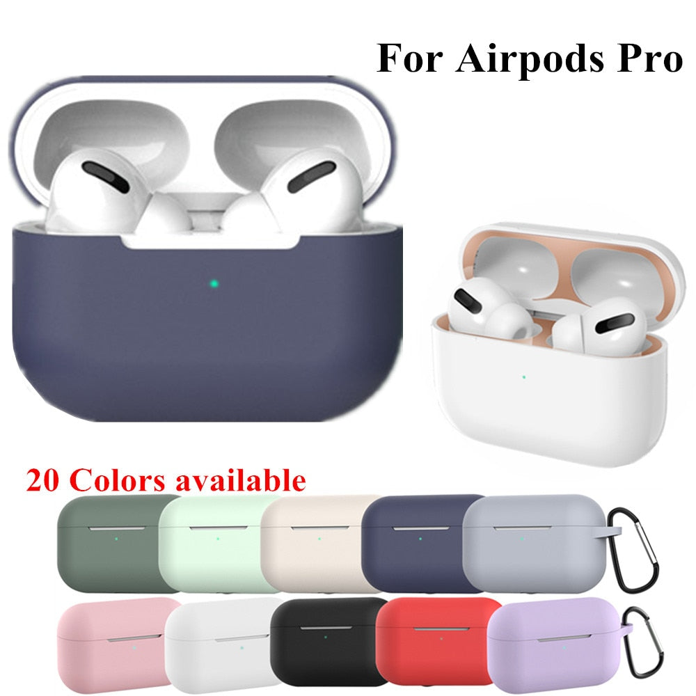 Funda de silicona per a Apple Airpods Pro Funda adhesiva Funda Bluetooth per a Airpod 3 per a Air Pods Pro Accessoris per a auriculars pell