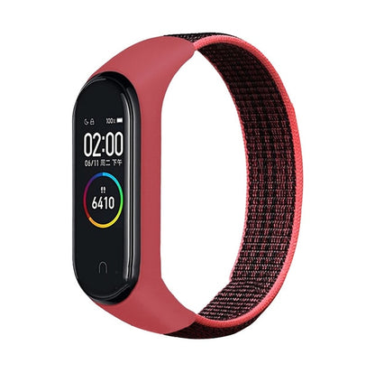 Pulsera para mi band 5 6 Correa Nylon Sport loop reloj Cinturón pulsera correa Miband correa Pulsera para xiaomi Mi band 4 3 Pulsera