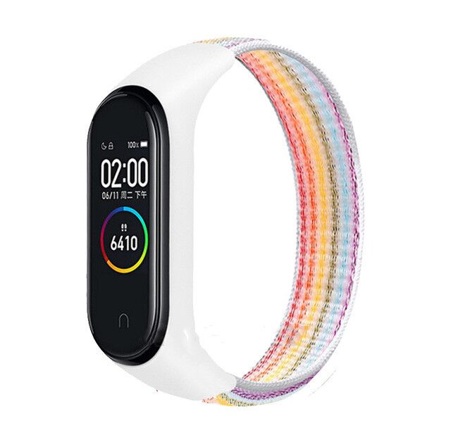 Pulsera para mi band 5 6 Correa Nylon Sport loop reloj Cinturón pulsera correa Miband correa Pulsera para xiaomi Mi band 4 3 Pulsera