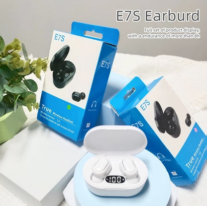 Auriculars sense fil E7S Tws Auriculars Bluetooth amb caixa de baix Auriculars amb micròfon Auriculars esportius amb cancel·lació de soroll per a iPhone Xiaomi