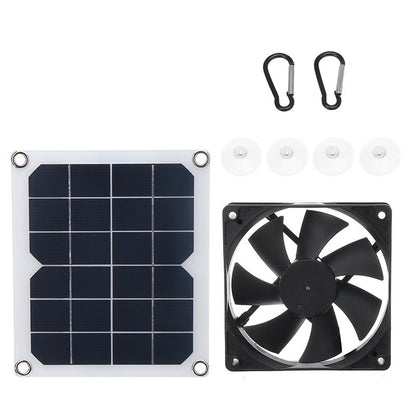 Panell solar de 10W per a la casa d'hivernacle mini ventilador