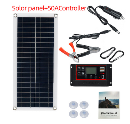 Solar Panel Kit Controller Portable Car