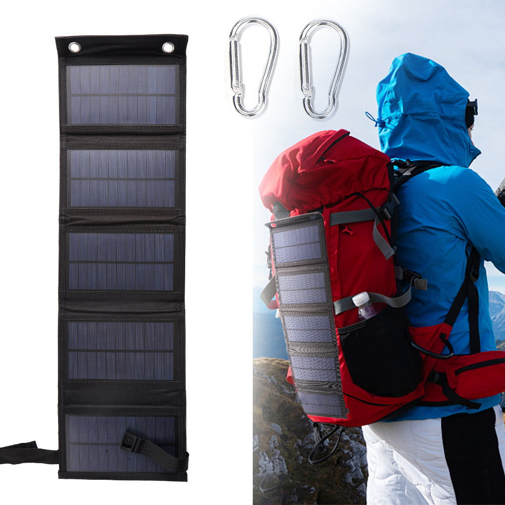 Panel solar plegable portátil para viajes al aire libre