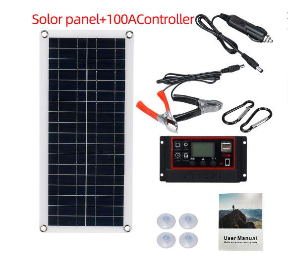 Kit de panells solars controlador de cotxe portàtil