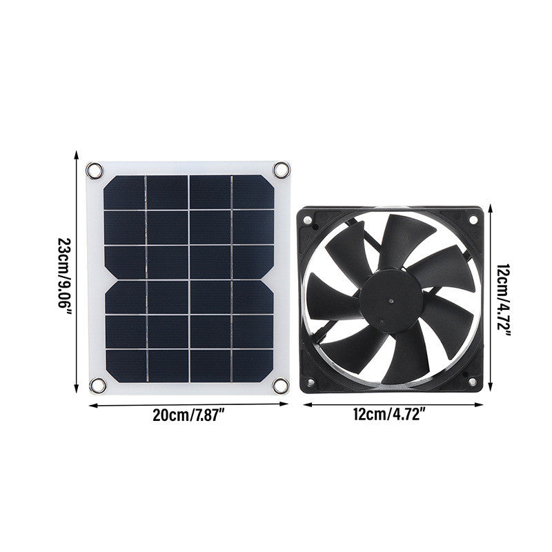 Panel solar de 10W para ventilador Mini ventilador Invernadero Hogar