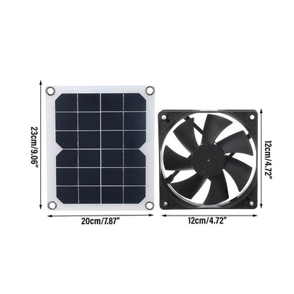 Panel solar de 10W para ventilador Mini ventilador Invernadero Hogar