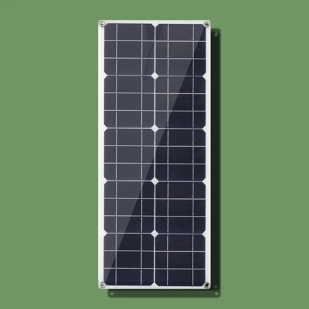 30W 100W 18V Panell solar semiflexible Panell de càrrega solar exterior Carregador de telèfon USB